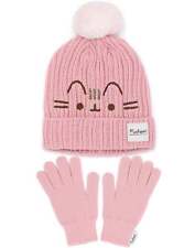 Pusheen Pink Beanie and Gloves Set (Womens)