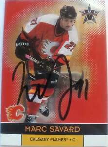 Marc Savard signed hockey card