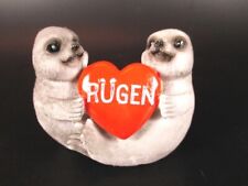 Rügen Seal Pair With Heart Poly 3D Model, Souvenir Germany, New