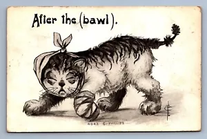 Postcard Vtg Artist Signed FA Moss After The Bawl - Picture 1 of 2