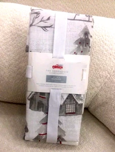Rachel Ashwell FARMHOUSE CABIN NAPKINS Cottage gray white red cotton Set 6 NEW - Picture 1 of 1