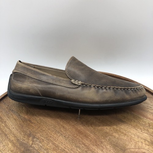 Mocassino da guida classico Ecco 43 US 10 W marrone pelle naturale