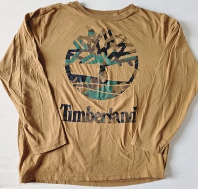 Camiseta Timberland Logo Manga Larga Niño Talla Grande 14-16 Nueva Sin Etiquetas  Foto 1 de 4