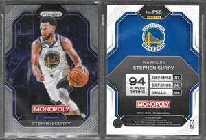 Panini Prizm Monopoly NBA 2023-2024 #PS6 Steph Curry Warriors Card - Bild 1 von 1