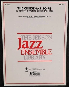 Christmas Song Chestnuts Roasting Sheet Music Score Book Jensen Jazz Ensemble - Picture 1 of 8
