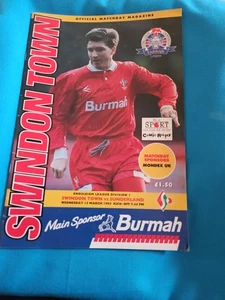 Swindon T. V Sunderland 15/03/1995 Programme - Picture 1 of 2