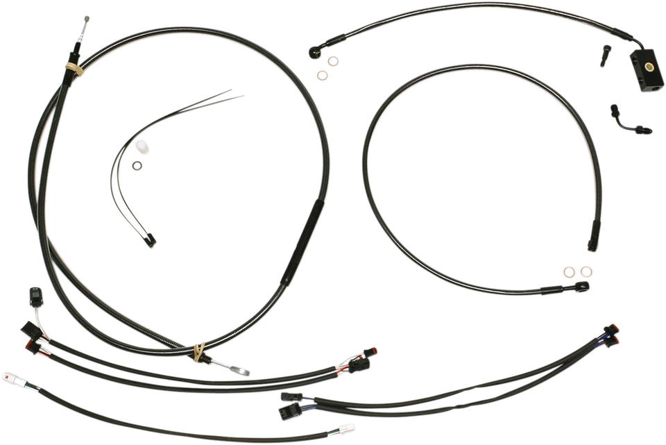 Magnum Designer Handlebar Installation Kits 15"-17" Ape Black Pearl 487942 Foto 1 de 1