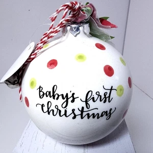 Magnolia Lane Babys erster Weihnachtsschmuck Neu mit Etikett im Originalkarton - Bild 1 von 8