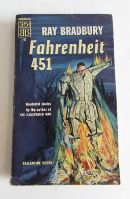 1953 1st Edition? Fahrenheit 451 Ray Bradbury Paperback PB Book Novel Sci-Fi SF - Image 1 of 4