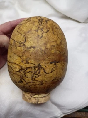 SECO Roughed Out Línea Negra Partida Ambrosía Madera de Arce Girando Forma Hueca en Blanco Foto 1 de 4