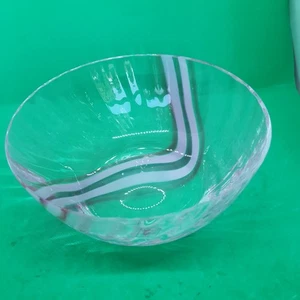 CAITHNESS Portafrutta in Vetro Cristallo Trasparente e Rosa Girevole Larghezza 20 cm - Foto 1 di 5