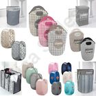 LAUNDRY BASKET WASHING  DIRTY CLOTHES BIN  FOLDABLE STORAGE BAG  HAMPER HANDLE LID