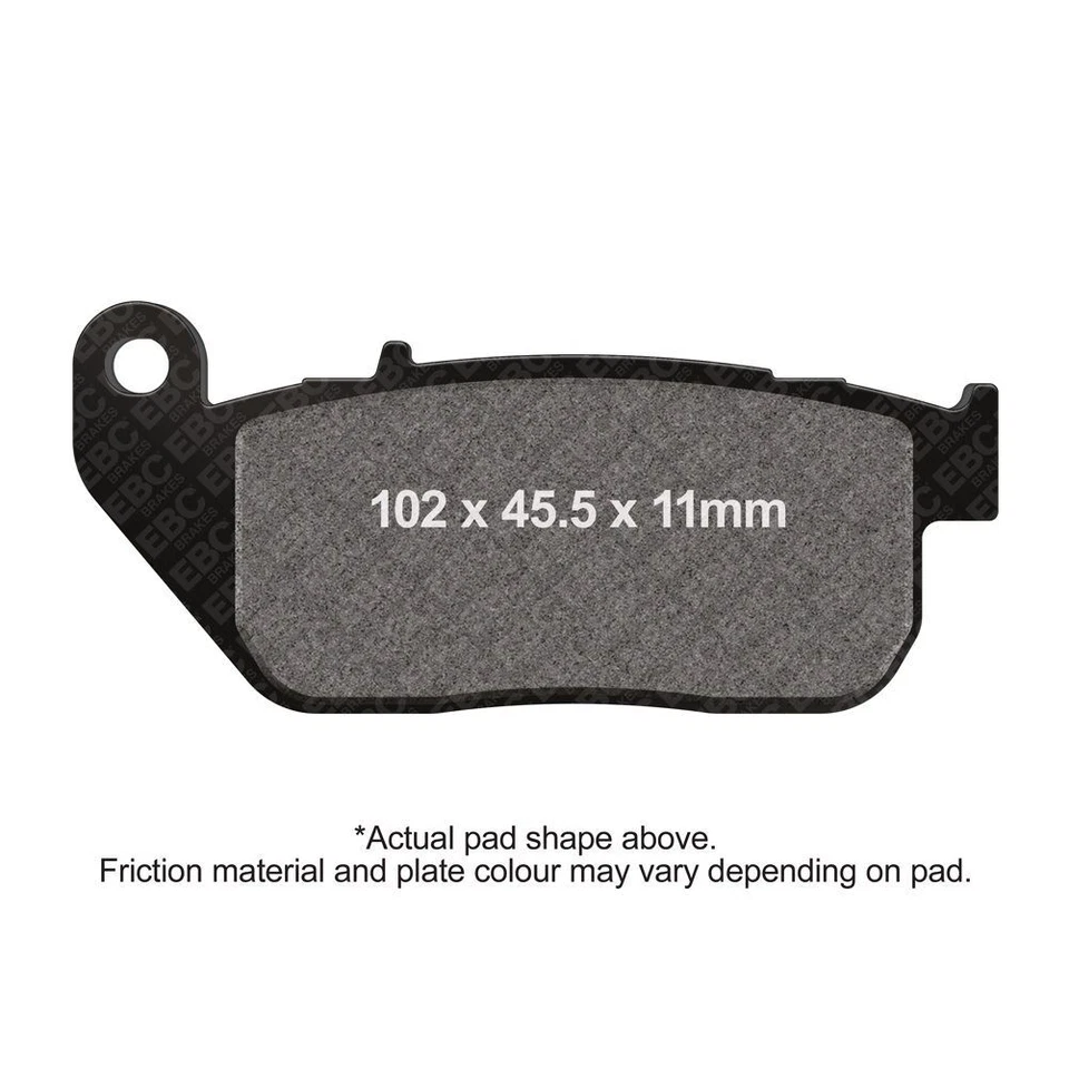 Pastilla de freno delantera derecha EBC HH HD XL 883 R Sportster Wire rotor único 2004-2013 Foto 1 de 1