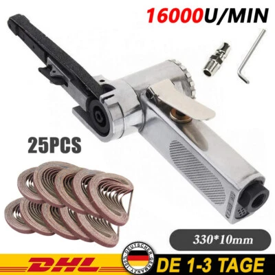 Druckluft Bandschleifer Fingerschleifer 10mm*330mm Schleifbänder Schleifmaschine - Bild 1 von 4