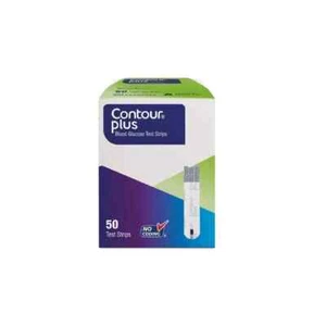 Contour Plus Blood Glucose Test Strips 50 Pack | Diabetic Sugar Test Strips - Picture 1 of 5