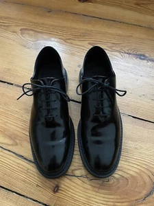 Cos Schnürschuhe, leder, schwarz, lack, 38 - Bild 1 von 8