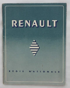 Vintage RENAULT REGIE NATIONALE französisches Buchheft - 1940er schöne Fotos - sehr guter Zustand - Bild 1 von 4