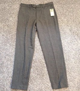 NWT Goodfellow & Co Men's 32X32 Gray Slim Fit Trousers Zip Fly Stretch Comfort - Picture 1 of 6