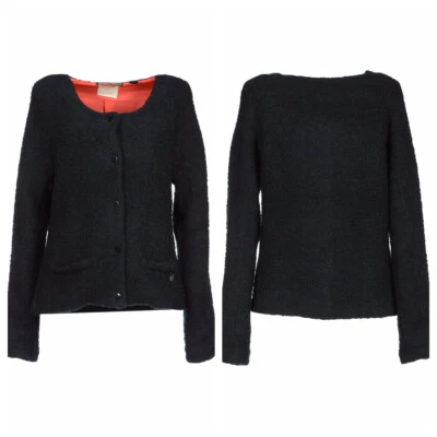 MAISON SCOTCH La Femme Selon Marie Designer Sz 3 Bouclé Blazer Part-Lined - Изображение 1 из 4