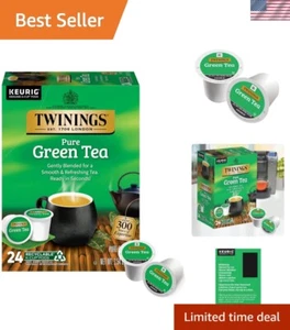 24 Count Pure Green Tea K-Cup Pods - Smooth Flavor, Caffeinated Delights - Picture 1 of 8