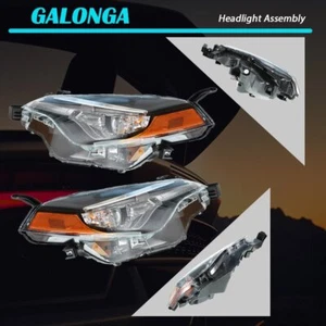 Front Headlight Projector For 17-19 Toyota Corolla L LE Eco Chrome Housing LH+RH - Imagen 1 de 10
