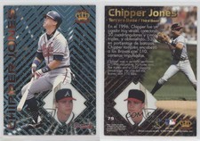 1997 Pacific Crown Collection Prism Light Blue Chipper Jones #79 HOF