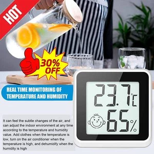 Digital Thermo-Hygrometer Thermometer Luftfeuchtigkeit -TemperaturmessgerätSD76 - Bild 1 von 12