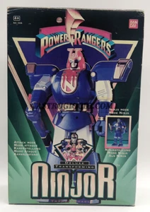 POWER RANGERS FROBOT NINJOR DELUXE TRANSFORMERS BANDAI VINTAGE 1995 NEW IN BOX - Picture 1 of 11