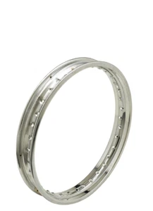Rueda Acero Cromado 1,85 x 19 Agujeros 36 Wheel Rim Cromado Steel Nuevo - Imagen 1 de 5