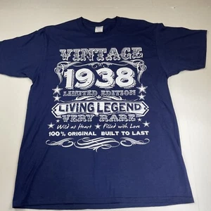 Port & Company size large Vintage 1938 Limited Edition Living Legend T Shirt - Picture 1 of 10