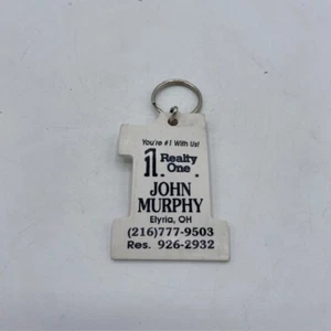 Realty One #1 John Murphy Elyria Ohio OH Rubber Keychain - Picture 1 of 2