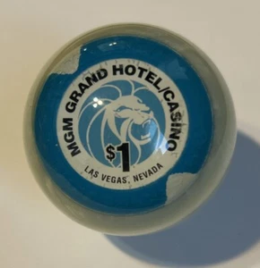 MGM Grand Hotel Las Vegas Casino Chip Neuheit Queue oder acht Bälle Pool/Billard - Bild 1 von 4