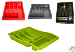 5 COMPARTMENT CUTLERY TRAY ORGANISER TIDY HOLDER STORAGE INSERT DRAWER KITCHEN - Picture 1 of 6