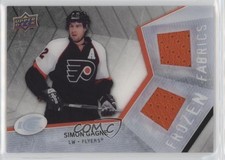 2008-09 Upper Deck Ice Frozen Fabrics PETG Black /25 Simon Gagne #SG