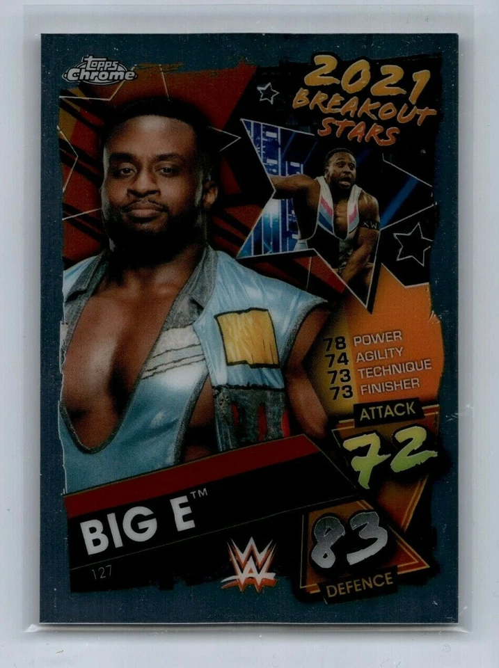 2021 Topps WWE Chrome Slam Attax  Big E #127 - Image 1 of 1