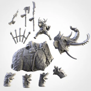 Khan on Mammut - Orchi del Nord - Bestia Cavaliere Modulare Ascia Balestra - Foto 1 di 7