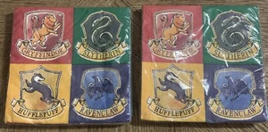 Harry Potter Party Napkins (2) 16pk Gryffindor Slytherin Hufflepuff Ravenclaw - Picture 1 of 3