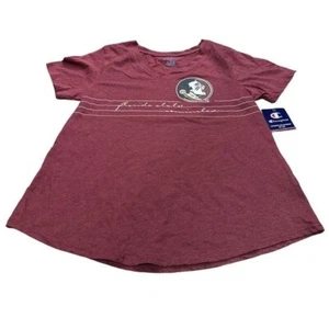NWT Florida State Seminoles NCAA Football T-Shirt Women’s Large Burgundy Sports - Picture 1 of 6