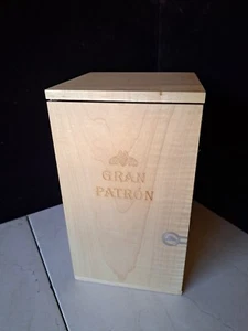 GRAN PATRON Tequila Wooden Presentation Box Signed and Numbered - Picture 1 of 8
