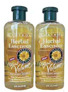 2* Clairol Herbal Essences Natural Volume Texturizing Shampoo 12 0z. Each - Picture 1 of 2