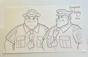 Fat Albert and the Cosby Kids 1972 producción de animación modelo dibujo #2 - Imagen 1 de 2