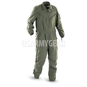 US Army Military OD Green Nomex Combat Vehicles Crewman Coveralls L/S VGC - Picture 1 of 10