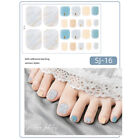 22tips/sheet 3D Full Wraps Toe Nail Sticker Manicure Nail Sliders DIY Nail Art