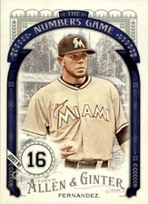 2016 Allen & Ginter Numbers Game Pick Your Card Complete Your Set