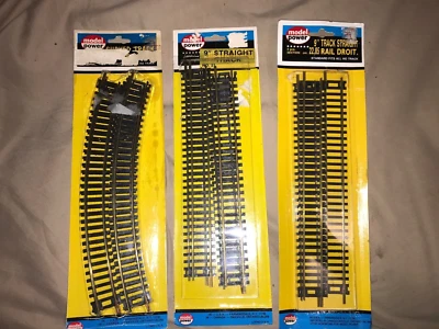 Lot MODEL POWER HO Scale  Straight tracks,  Curved tracks,  22.85 Rail Droit - Image 1 of 3