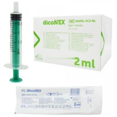 100 x Reusable Syringes 2ml NON Medical Ink Cartridge Water DIY SALE!! EXP MAR25 - Image 1 of 4