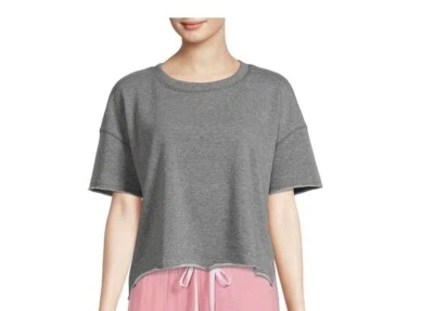 SECRET TREASURES Terry Sleep Top Talla Pequeña 4-6 Mujer Gris Bordes Cortados Nuevo Foto 1 de 4