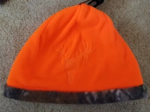 NWT Hot Shot Realtree YOUTH BOYS Fleece CAMO Beanie Cap HAT Kids HUNTING Orange - Picture 1 of 2