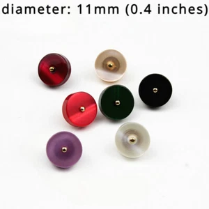 10pcs Round Buttons Sewing Craft Material for Cardigan Overcoat Jacket Decor DIY - Picture 1 of 18