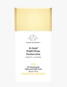 Drunk Elephant B-Goldi Bright Drops 30 ml Niacinamide Serum Fades Spots Pigmenta - Picture 1 of 14